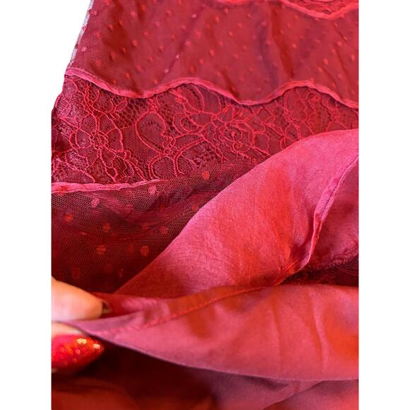 Sachin + Babi Red Lace Dress - Size 6 - Picture 8 of 12